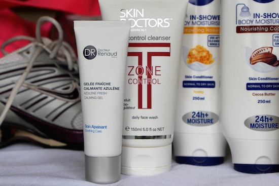 workout skincare and bodycare