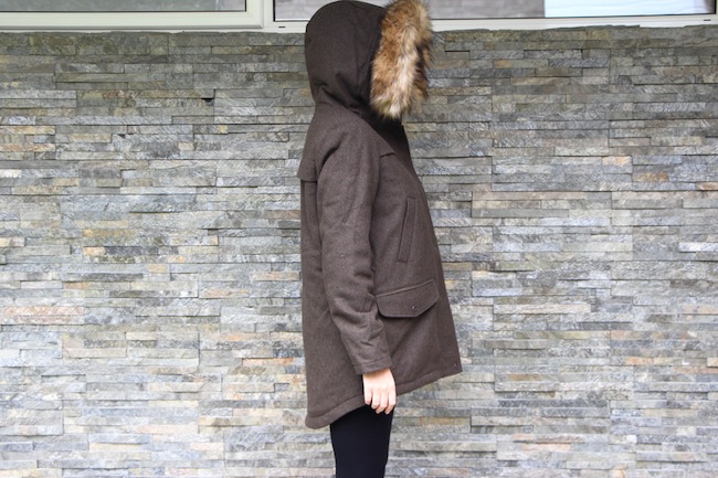 parka london coat with fur