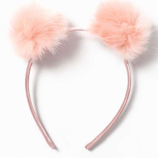 topshop pink pom pom headband