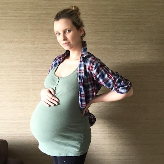 heavily pregnant 38 weeks.